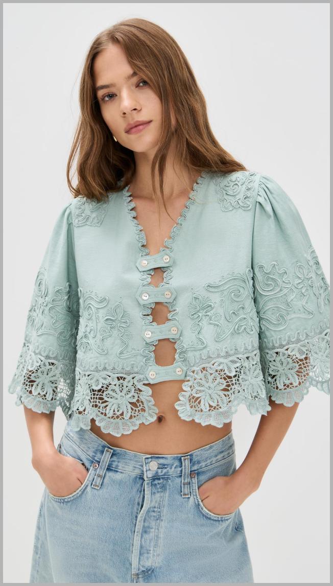 Sea Iyla Soutache Top - Blue - [M] Price Integrity Rank ( 0 )